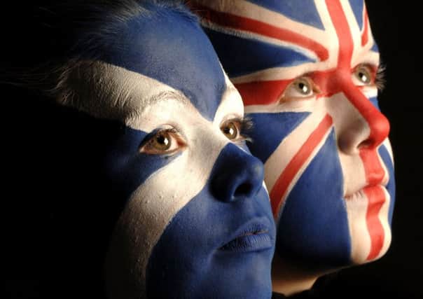 Pitching the Saltire and Union flags against each other solves nothing, and young people know it.  PICTURE: IAN RUTHERFORD.