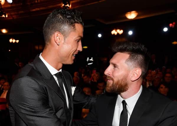 Cristiano Ronaldo and Lionel Messi have put up impressive numbers in their professional careers but World Cup glory has so far eluded both players. Picture: AFP/Getty.