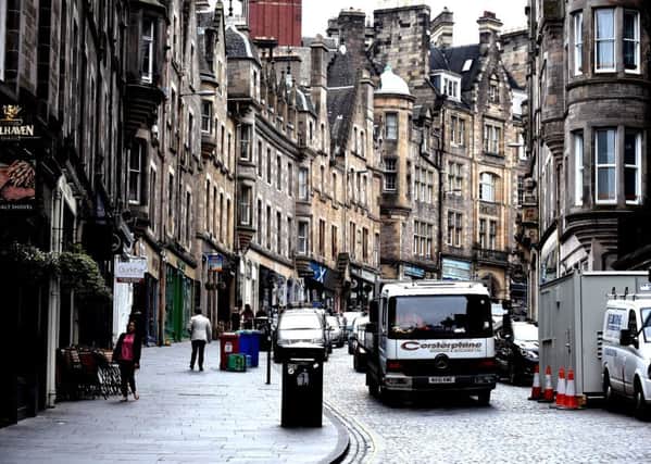 Cockburn Street, which leads into the busy Royal Mile. Picture: Lisa Ferguson