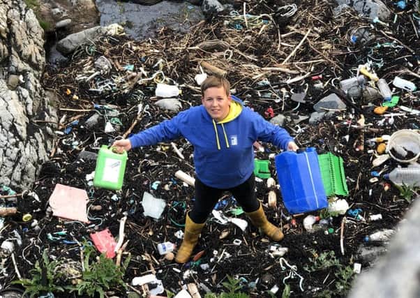 Innes Ferguson, 16, says his generation is really quite emotional about plastic waste and wanted to do something about it. Picture: TSPL
