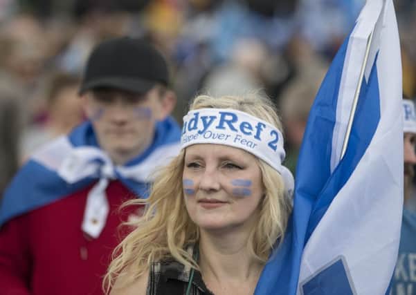 One survey claims 41 per cent of Scots now believe the Scottish economy would improve by leaving the UK. Picture: John Devlin