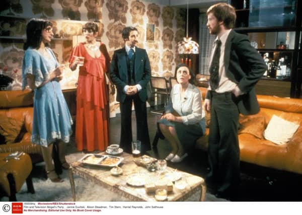 Abigail's Party had some classic 70s set design. Picture: Moviestore/Rex/Shutterstock