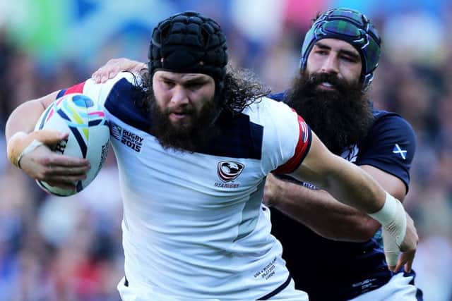 Scotland and the USA last played at the 2015 Rugby World Cup when the Scots won 39-16 at Elland Road. Photograph: Mark Runnacles/Getty Images