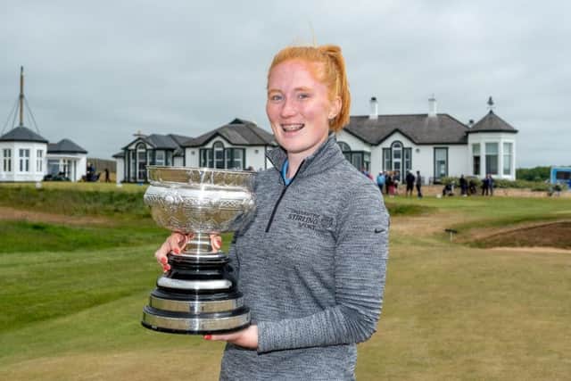 Gemma Batty won the  Scottish Womens Amateur Championship final at Elie.