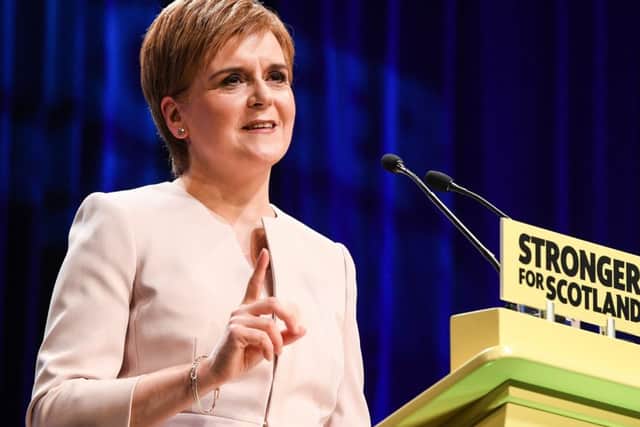 SNP leader Nicola Sturgeon at the party's conference in June. Picture: Getty Images