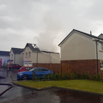 Damage to the home in Lenzie. Picture: Adam Dunn