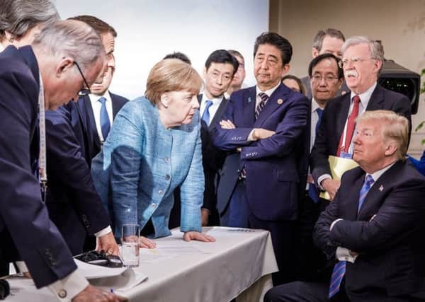 The summit in Canada was marked by the US presidents controversial trade policy which has put him at odds with the rest of the G7 leaders. Picture: Getty