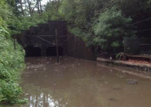 Extensive flooding has damaged the line. Picture: ScotRail