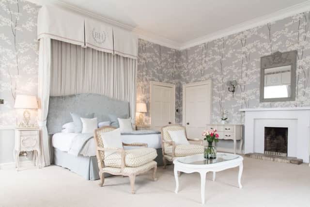 Regency meets boutique in a bedroom at Balbirnie House Hotel