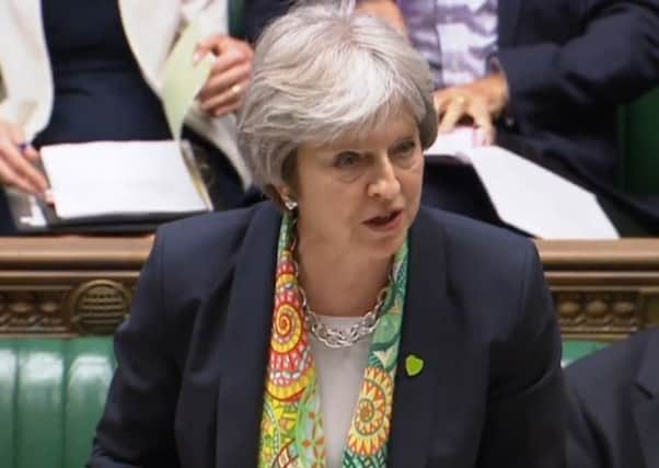 Theresa May made a statement in the House of Commons. Picture: PA Wire