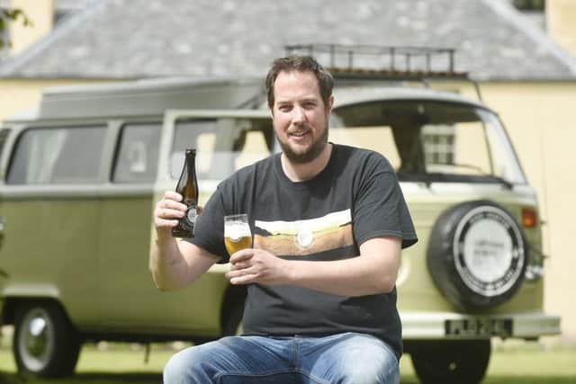 Founder and brewer Paul Gibson moved production into larger premises in Leith last year. Picture: Greg Macvean