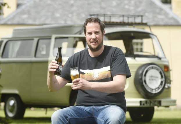 Founder and brewer Paul Gibson moved production into larger premises in Leith last year. Picture: Greg Macvean