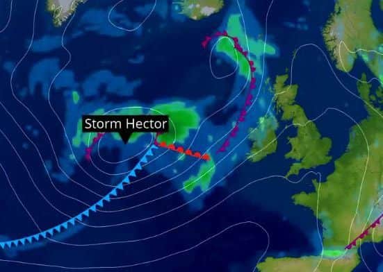 Storm Hector has been named by the Met Office.