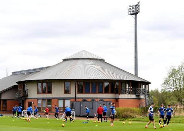 Rangers players train at the soon-to-be-rebranded training centre. File picture: SNS Group