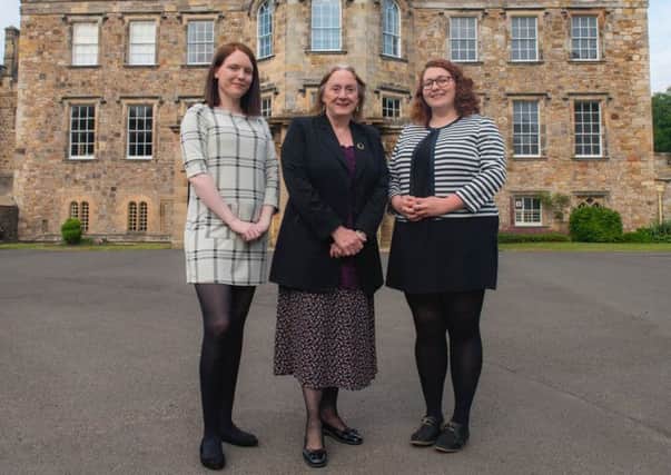 Kelly Drummond, Marion Docherty and Danielle Rowley MP.