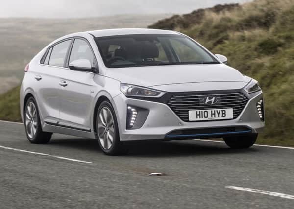 The Hyundai Ioniq is available as hybrid, plug-in hybrid and fully electric.