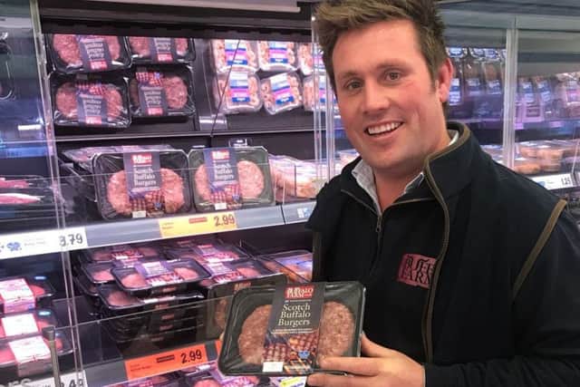 Steve with some of his burgers in Lidl