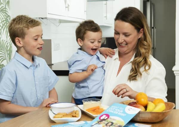 Lauren Murphy says she tries to limit her son's unhealthy snacks. Picture: Mark Anderson