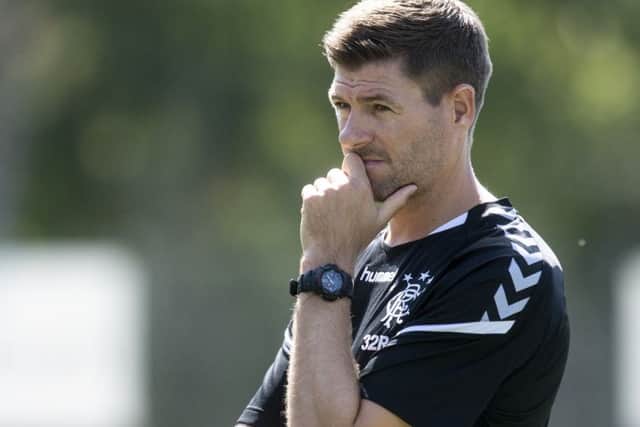 Steven Gerrard and his Rangers side will face Macedonian opposition in the Europa League. Picture: SNS