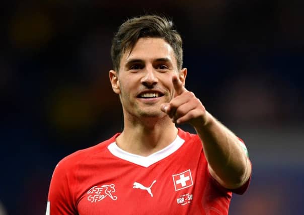 Fabian Schar after Switzerland earned a point from their opening group match with Brazil. Picture: Getty