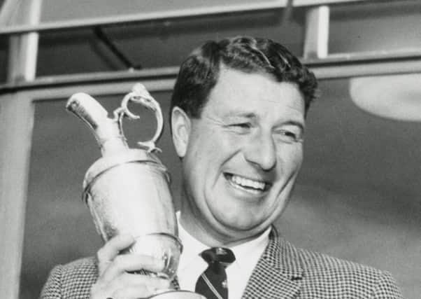 Australia's Peter Thomson is all smiles as he holds his winning trophy after capturing the Open Championship in 1965 at Royal Birkdale. Pic: Bettman Archive