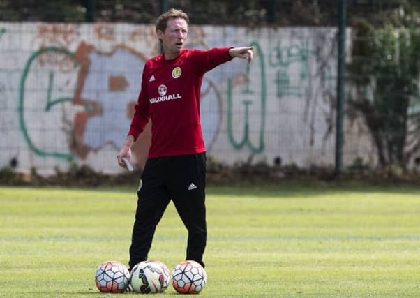 Scotland under-21 coach Scott Gemmill oversees his charges at the recent Toulon tournament, where they finished fourth. Photograph: Paul Devlin/SNS