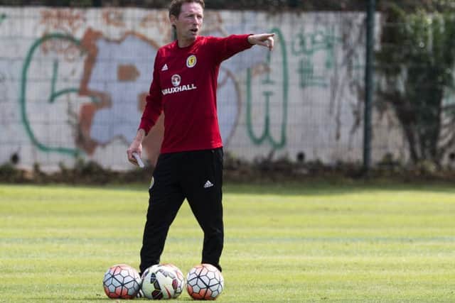 Scotland under-21 coach Scott Gemmill oversees his charges at the recent Toulon tournament, where they finished fourth. Photograph:  Paul Devlin/SNS