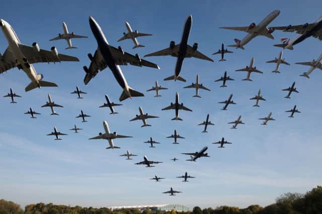 A composite image of planes taking off from Heathrow Airport (Picture: Getty)