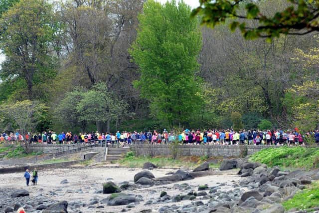 The parkrun at Cramond, which is staged every Saturday. Picture: Lisa Ferguson