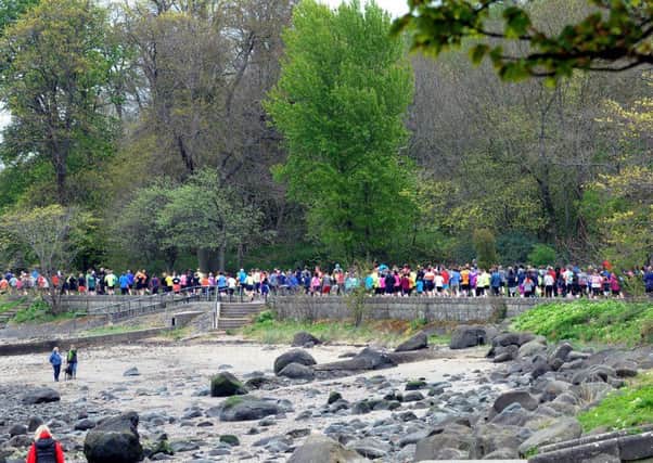 The parkrun at Cramond, which is staged every Saturday. Picture: Lisa Ferguson