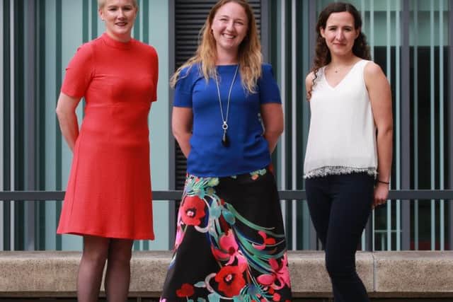 Left to right: Wendy Davidson, Lisa Thomson and Sara Ferreira of Edinburgh-based Purpose HR. Picture: Stewart Attwood