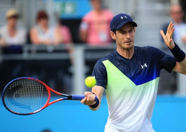 Andy Murray in action at Queen's Club this week. Picture: Marc Atkins/Getty Images