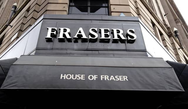 House of Fraser. Picture: PA