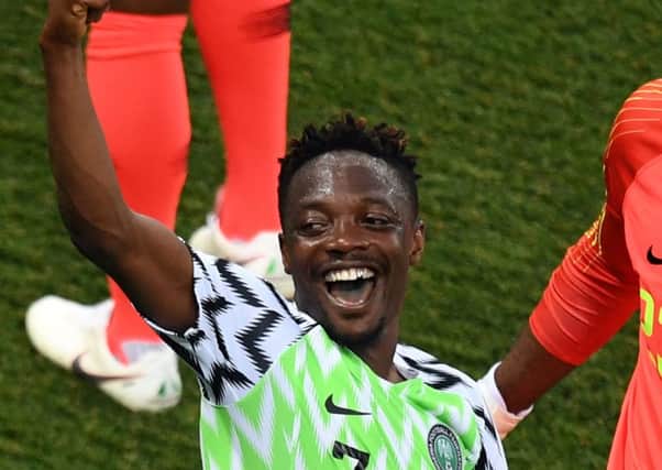 Ahmed Musa was on target twice for Nigeria. Picture: AFP/Getty.