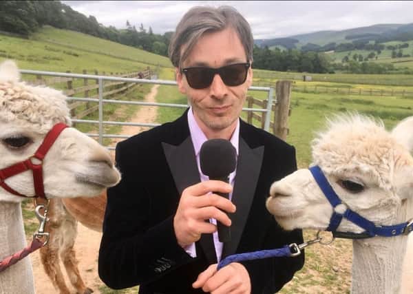 Rory and Pearson, a pair of alpacas, are to make their showbiz debut at an old people's home with cult singer Bobby Velvet at Fringe by the Sea in North Berwick.