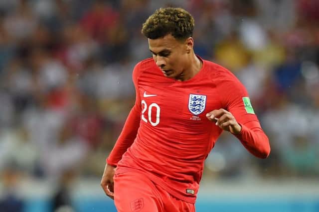 England's Dele Alli has been hampered by a quad injury. Picture: Getty.