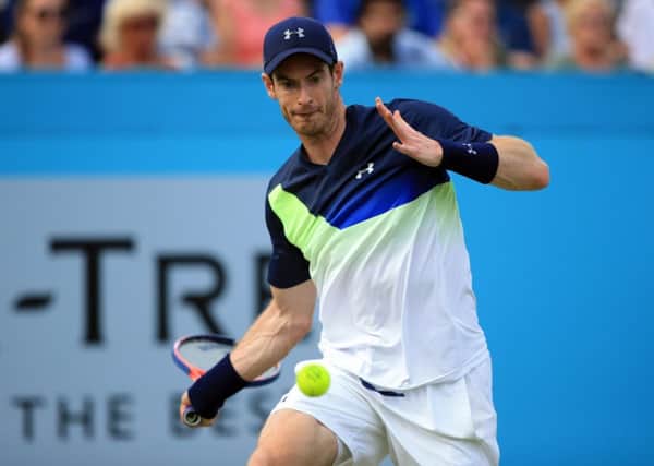 Andy Murray made an impressive comeback despite losing to Nick Kyrgios at Queen's. Picture: Getty.