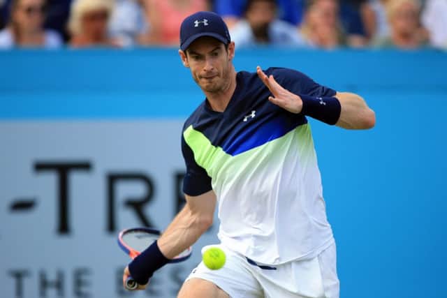 Andy Murray made an impressive comeback despite losing to Nick Kyrgios at Queen's. Picture: Getty.