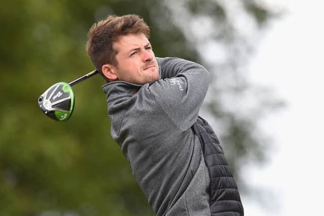 David Law tees off at the 12th at the SSE Scottish Hydro Challenge. Picture: Tony Marshall/Getty Images