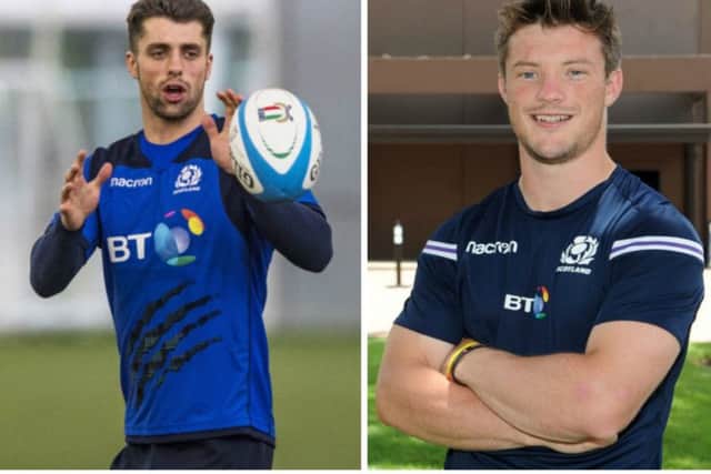 Adam Hastings, left, and George Horne caught the eye against the Pumas. Pictures: SNS Group