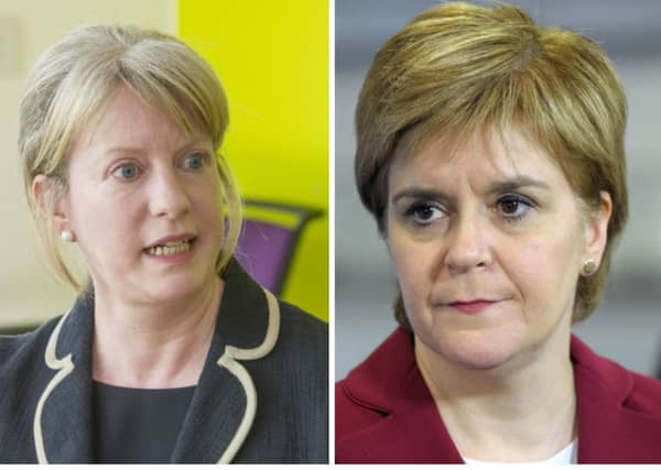 Shona Robison is leaving Nicola Sturgeon's (right) cabinet.