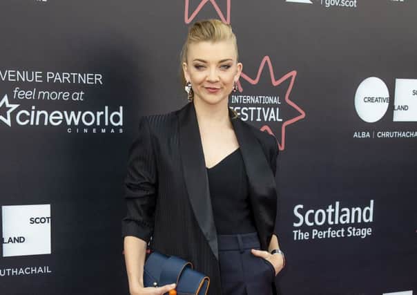 Natalie Dormer attends the European Premier of 'In Darkness' at the Edinburgh International Film Festival.  Picture: SWNS
