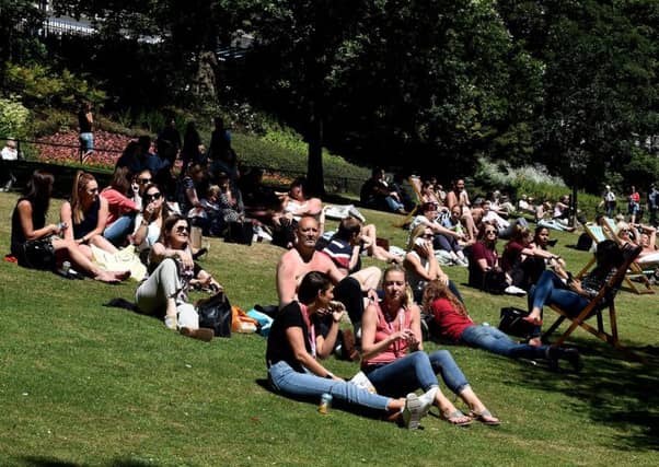 Scotland is set for its hottest day today in June in 125 years. Picture: Lisa Ferguson/TSPL