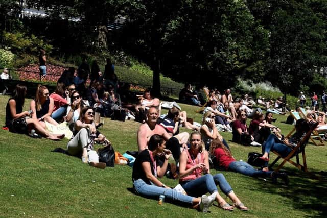 Scotland is set for its hottest day today in June in 125 years. Picture: Lisa Ferguson/TSPL