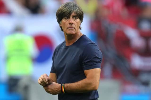 Head coach Joachim Low said he was "shocked" by Germany's defeat by South Korea. Picture: Alexander Hassenstein/Getty Images