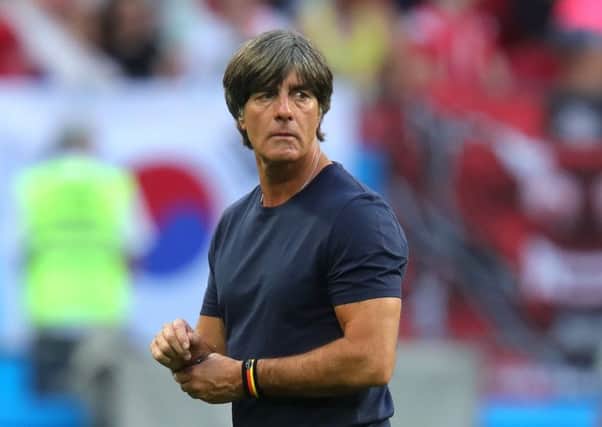 Head coach Joachim Low said he was "shocked" by Germany's defeat by South Korea. Picture: Alexander Hassenstein/Getty Images