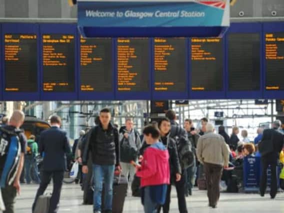 Major disruption was caused at Glasgow Central