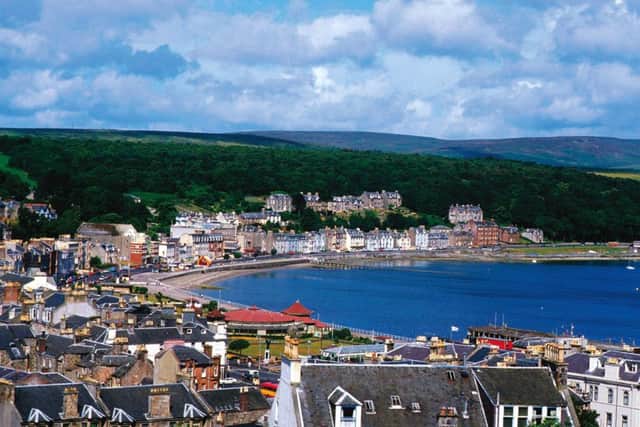 Rothesay, the chief town of Bute on the east coast of the island.