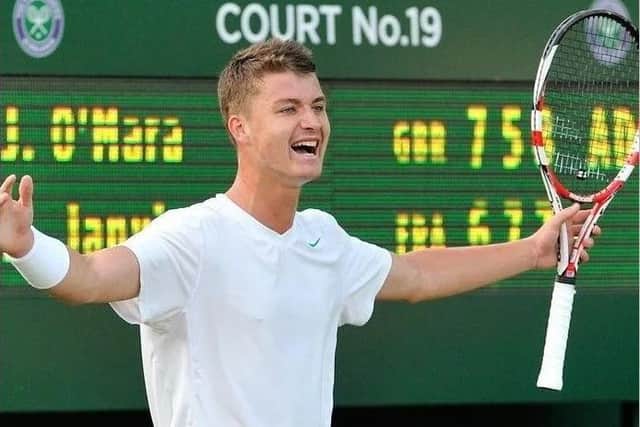 Jonny O'Mara and partner Luke Bambridge are in today's men's doubles final at Eastbourne.