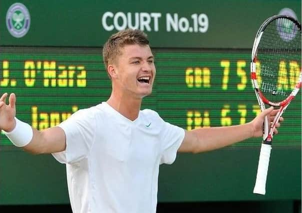 Jonny O'Mara and partner Luke Bambridge are in today's men's doubles final at Eastbourne.